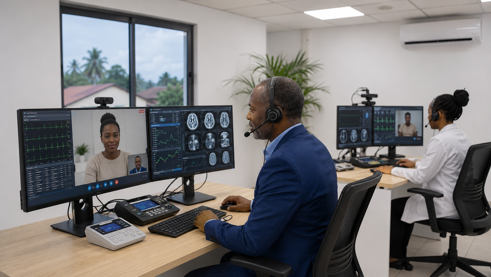 Médecin salarié Doméa Santé en consultation