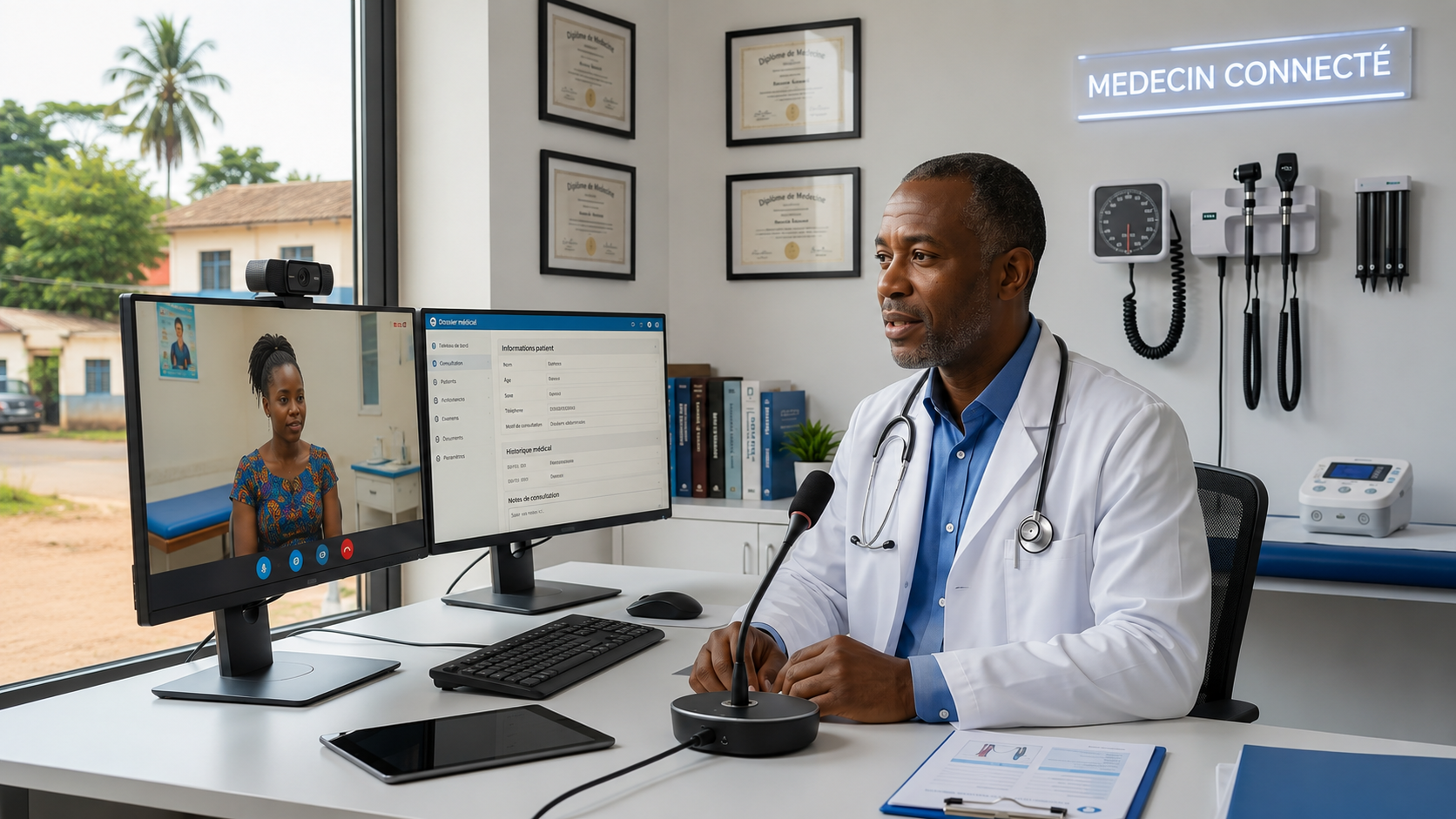 Médecin partenaire Doméa Santé en téléconsultation